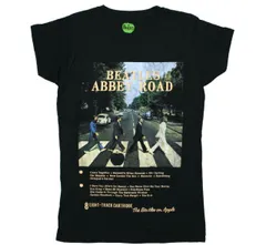 The Beatles / Abbey Road Womens Tee 11 (Black) - ザ・ビートルズ Tシャツのサムネイル