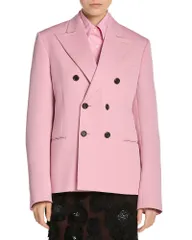 マルニ レディース アウター ジャケット・ブルゾン ブレザー Marni Double Breasted Blazer Peonyのサムネイル