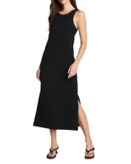 スパンク レディース トップス タンクトップ マキシ SPANX AirEssentials French Rib Maxi Tank Dress Very Black ブラックのサムネイル