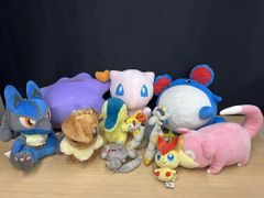 [현상품] Pokemon 포켓몬 이브이/루카리오/메타몬/알세우스/뮤/야동 등 봉제인형 정리