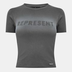 リプレゼント レディース トップス シャツ クロップド Represent Womens Cropped Fitted Baby Tee Grey グレー