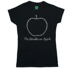 The Beatles / The Beatles on Apple Diamante Womens Tee (Black) - ザ・ビートルズ Tシャツのサムネイル