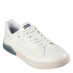 スケッチャーズ メンズ シューズ スニーカー Skechers Mens New Cup Classic LowTop Trainers WhiteGreen ホワイト