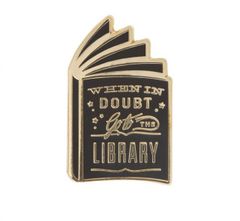 [Out of Print] Hermione Granger / When in doubt, go to the library Enamel Pin - 헤르미온니 그레인저 (해리 포터) 핀 배지