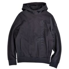 美品】MONCLER フード付きフルジップパーカー ダークグレー ダブル