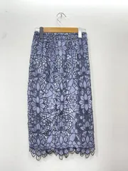 Rirandture リランドチュール 花柄 レース タイト スカート sizeS/薄紫 ■◆レディースのサムネイル