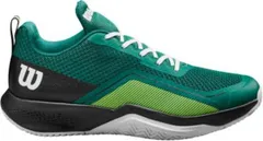 ウィルソン メンズ シューズ スニーカー Wilson Mens Rush Pro Litennishoes EvergreenBlack ブラックのサムネイル