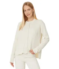 スプレンディット レディース トップス シャツ ボタンダウン Splendid Georgie Polo Button Down Pale Oak Heather ヘザーのサムネイル