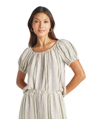 スプレンディット レディース トップス シャツ Splendid Farrah Top Cypresstripe ストライプのサムネイル