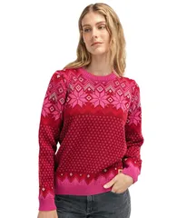 ダールオブノルウェイ レディース アウター ニット・セーター Dale of Norway Vilja Sweater RedroseAlliumのサムネイル