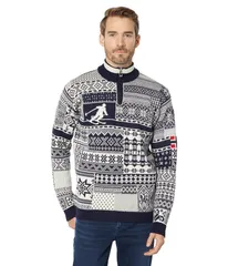 ダールオブノルウェイ メンズ アウター ニット・セーター Dale of Norway OL History Sweater NavyOffWhite オフホワイトのサムネイル