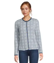 ダールオブノルウェイ レディース アウター ニット・セーター ジャケット Dale of Norway Othelie Jacket BlueshadowOffwのサムネイル