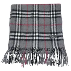 ☆バーバリー ロンドン マフラー チェック柄 グレー BURBERRY LONDONのサムネイル