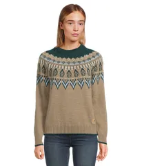 ダールオブノルウェイ レディース アウター ニット・セーター Dale of Norway Sula Sweater PinegreenIceblueMountanstoneのサムネイル