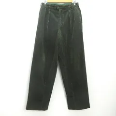 K■パパス/PAPAS 太畝 ツータック コーデュロイパンツ【M】緑/MENS■23【中古】のサムネイル