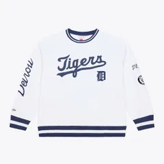 ミッチェルネス メンズ アウター パーカー・スウェット シャツ フリース Mens Mitchell Ness White Detroitigers Arctic Fleece Sweatshirtのサムネイル