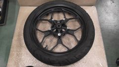 スポーツバイク用ブラックホイールノーマルタイヤ ノーマルホイル