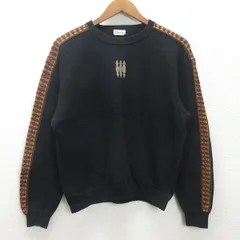 K■80-90s■フィッチェ/ficce YOSHIYUKI KONISHI ドン小西 スウェットトレーナー レトロ【S-M程度】黒/MENS■40【中古】のサムネイル