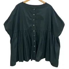 mao made/マオメイド/コットンSSブラウス/フリーサイズ/ブラック/レディース/FE0321のサムネイル