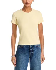 フレーム レディース トップス Tシャツ パイル FRAME The Terry Baby Tee Lemonのサムネイル