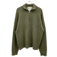 extreme cashmere エクストリームカシミヤ 22AW hike：ハーフジップニットセーター 22-080-410-0009 カーキ Fのサムネイル