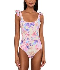 비치 라이어트 여성 수영복 상하 세트 Beach Riot Sydney OnePiece Hibiscus Garden