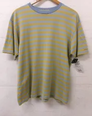 【中古】NEEDLES ﾆｰﾄﾞﾙｽ S/S Crew Neck Tee ﾎﾞｰﾀﾞｰTｼｬﾂ 半袖 OT258 ﾌﾞﾙｰ ｲｴﾛｰ M 991873229のサムネイル