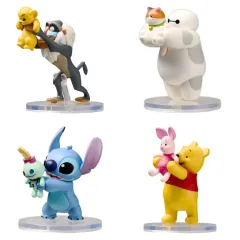 【中古】トレーディングフィギュア 全4種セット 「ディズニーキャラクター まねっこますこっと」
