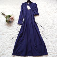美品✨】コルコバード ボウタイ付きウエストギャザーロングドレス M 