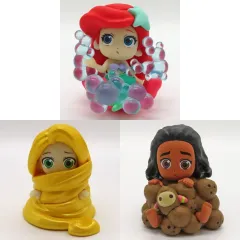 【中古】トレーディングフィギュア 全3種セット 「ディズニープリンセス まみれるFig.」