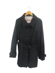 マジェスティックレゴン MAJESTIC LEGON ウール コート ボタン ベルト 無地 サイズM 黒 QQQのサムネイル