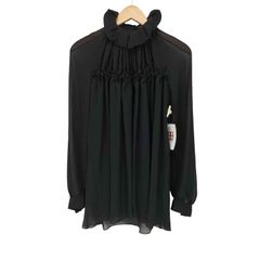 yoli ヨリSIMPLE WIDE BLOUSEシンプルワイドブラウス 黒 - メルカリ