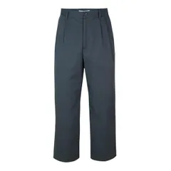 メゾンキツネ メンズ ボトムス カジュアルパンツ プリーツ Maison Kitsune Mens Relaxed Pleated Trousers Charcoal チャコールのサムネイル