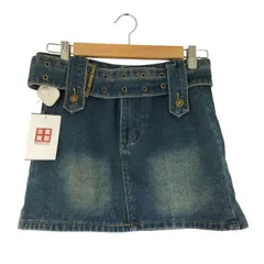 ユーズドフルギ USED古着 XOXO kisskiss ベルト付き デニム ミニスカート レディース 表記無 