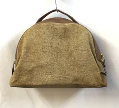 BORBONESE　ボルボネーゼ　うずら模様プリント　スエード　 redwallタグ付き　ソフトバッグ　ハンドバッグ　レザー ラージサイズ　バッグのサムネイル