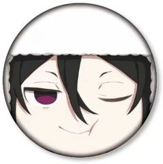 [중고] 배지·빈즈 훼들·D [문호 스트레이독스 트레이딩 무뇽페이스캔 배지]