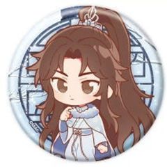 [중고] 배지·빈즈 초만녕(머리장식 있음) [캔 배지 2초와 그의 흰 고양이 사존 04.미니 캐릭터 일러스트]