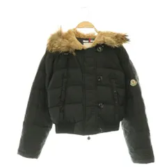 モンクレール MONCLER ALBERTA アルベルタ N-2B ダウンジャケット アウター ミリタリー リアルファー 0 黒 45304 /CX ■OSのサムネイル