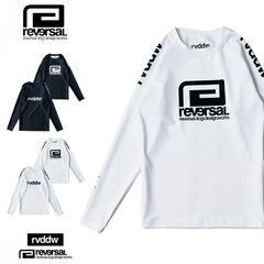 reversal ラッシュガード 長袖 ロゴ メンズ ウェア 白 黒 リバーサル