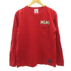 エム&エム M&M カスタムパフォーマンス Tシャツ ロゴ プリント 長袖 L 赤 レッド 1206のサムネイル