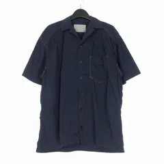 カラー kolor 20SS ナイロンタイプライター ショートスリーブシャツ 半袖 1 ネイビー 紺 20SCM-B01102のサムネイル