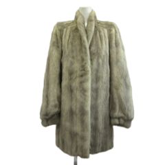リアルファー サファイアミンク 本毛皮 リアルファーコート MINK