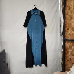 HARE／ハレ　サイドバイカラーシャツワンピース　サイズF　グリーン系　【TM0046-005】　245のサムネイル