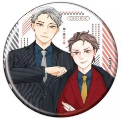 [중고] 배지·빈즈 우에다 아사하루 & 고토다 테루(슈트/상반신) [정말 야수 캔 배지 02.공식 & 신작 일러스트]