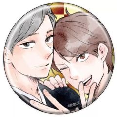 [중고] 배지·빈즈 우에다 아사하루 & 고토다 테루(윙크) [정말 야수 캔 배지 02. 공식 & 신작 일러스트]