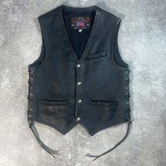 HARLEY DAVIDSON ハーレーダヴィッドソン レザーベスト 革ベスト M