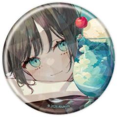 [중고] 배지 빈스 Retro Blue [아카쿠라 개인전 BREAK TIME 홀로그램 캔 배지(57mm) 01. 공식 & 신작 일러스트]