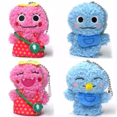 【中古】ぬいぐるみマスコット・ぬいぐるみバッジ 全4種セット 「新・ざわざわ森のがんこちゃん ぬいぐるみフィンガーパペット」