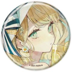 [중고] 배지 빈스 Lemon Yellow [아카쿠라 개인전 BREAK TIME 홀로그램 캔 배지(57mm) 01. 공식 & 신작 일러스트]