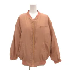 シーバイクロエ SEE BY CHLOE パテッドジャケット ブルゾン ノーカラー リブ襟 絹 シルク 36 ピンク /MXのサムネイル